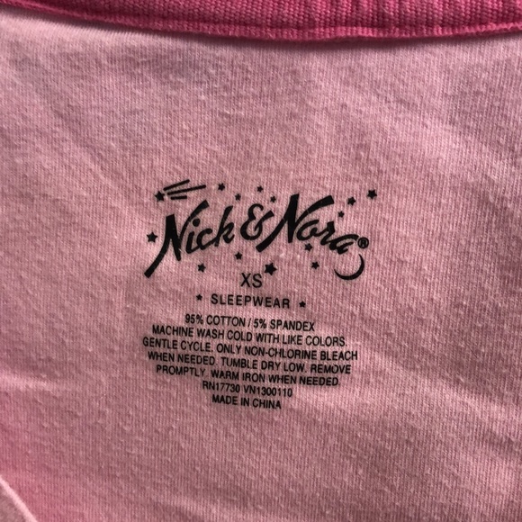 Nick & Nora Pink Sock Monkey Nightgown🍒 - Picture 4 of 4